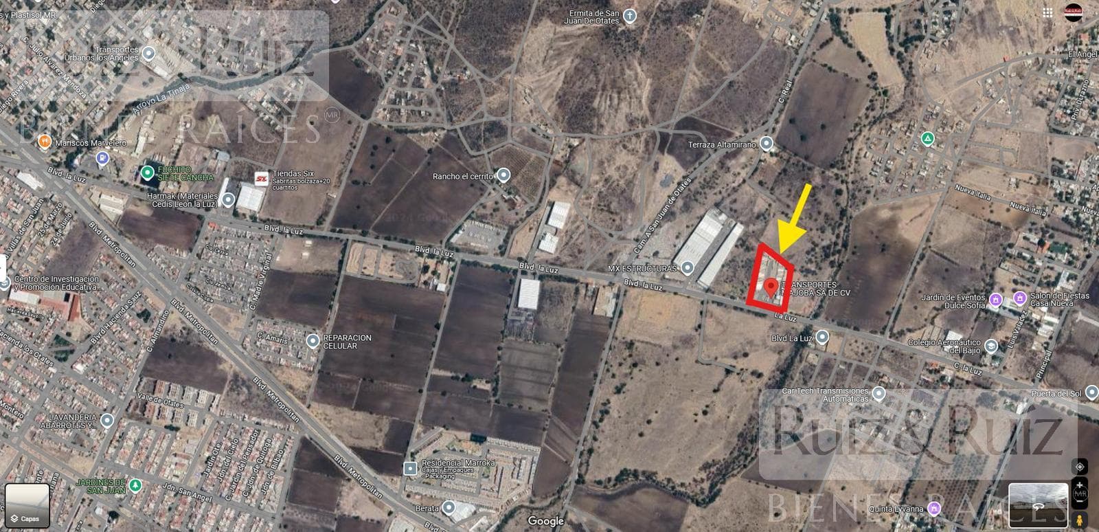 LAND FOR SALE IN VILLAS DE SAN JUAN, ON BLV. LA LUZ, 10,135 M2.