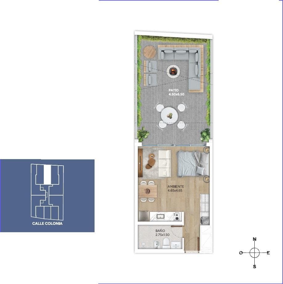 Studio Apartment for Sale in Cordón - 103