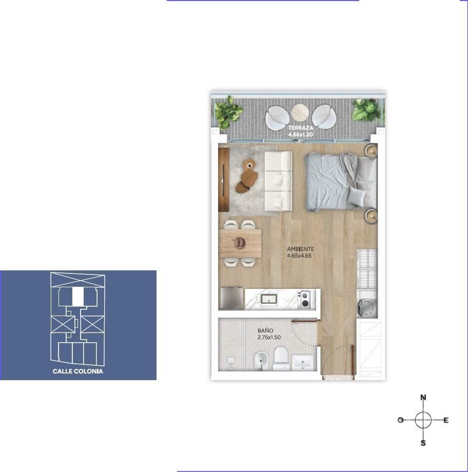Studio Apartment for Sale in Cordón - 703
