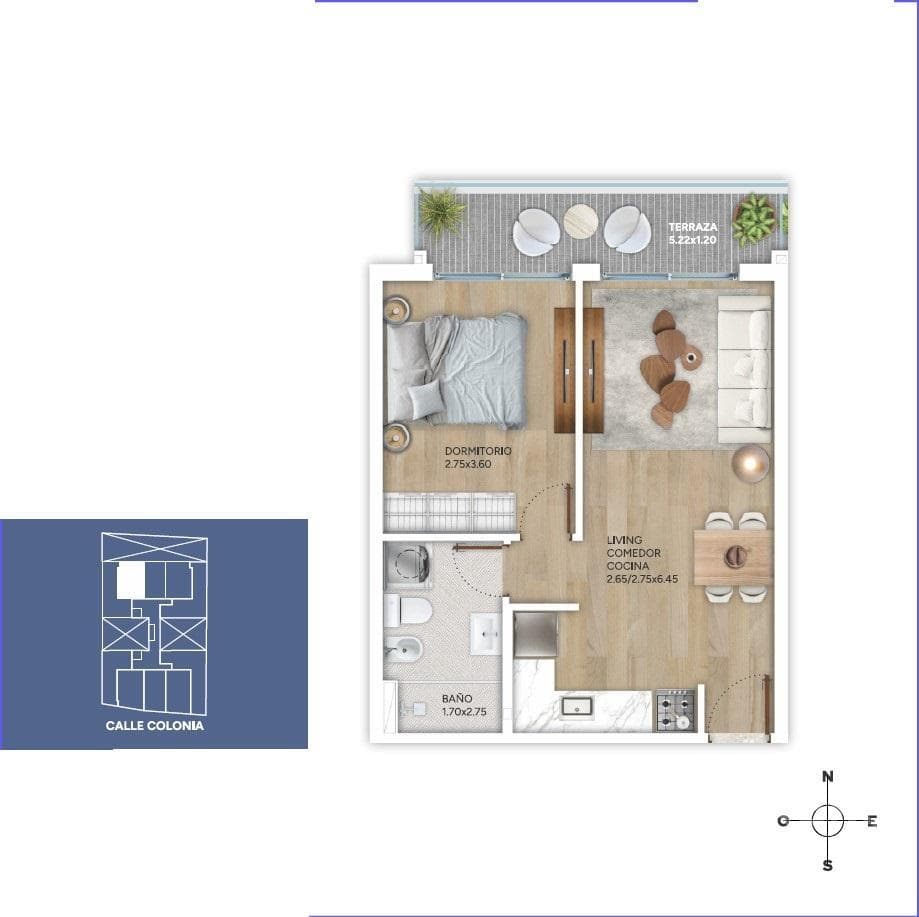 One-Bedroom Apartment for Sale in Cordón - 302