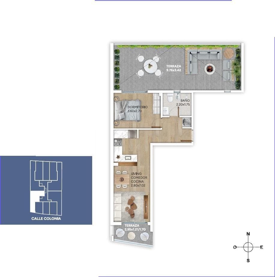 One-bedroom apartment for sale in Cordón - 110