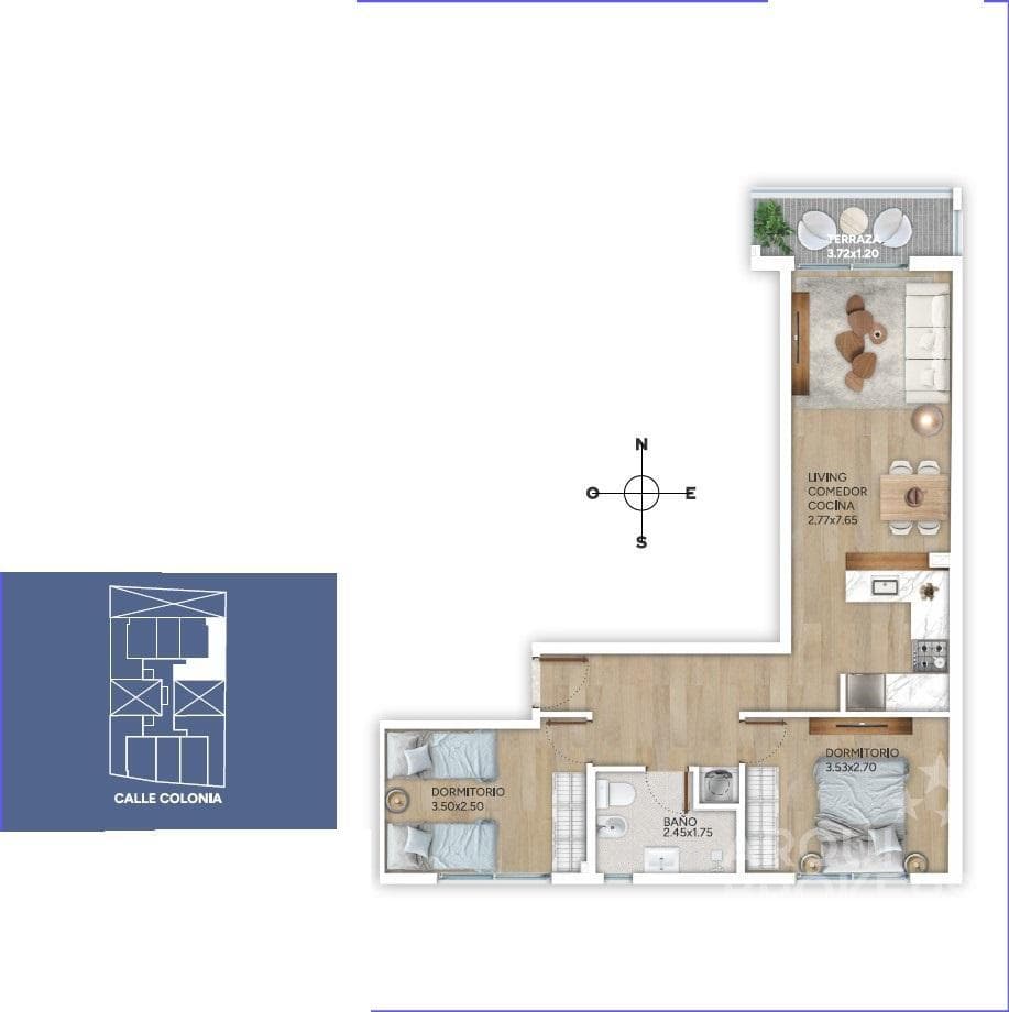 Two-bedroom apartment for sale in Cordón - 205