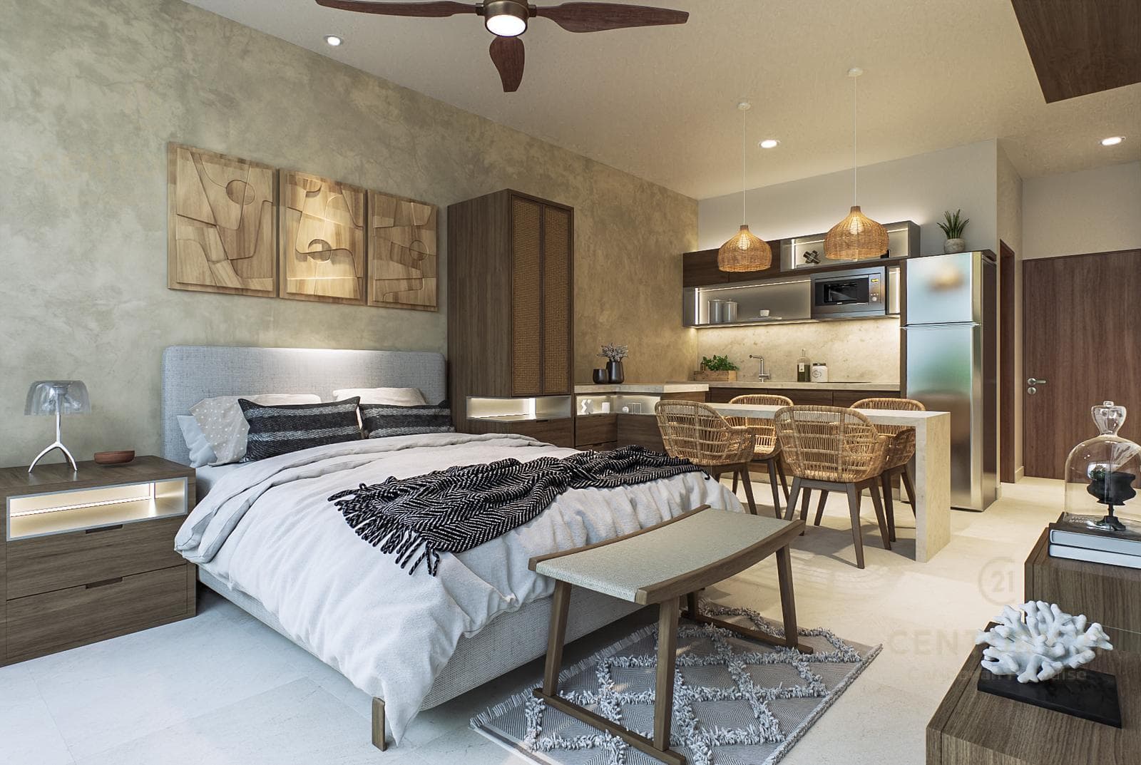 Studio for Sale in a Residential Complex on Calle 4 in Playa del Carmen P4304