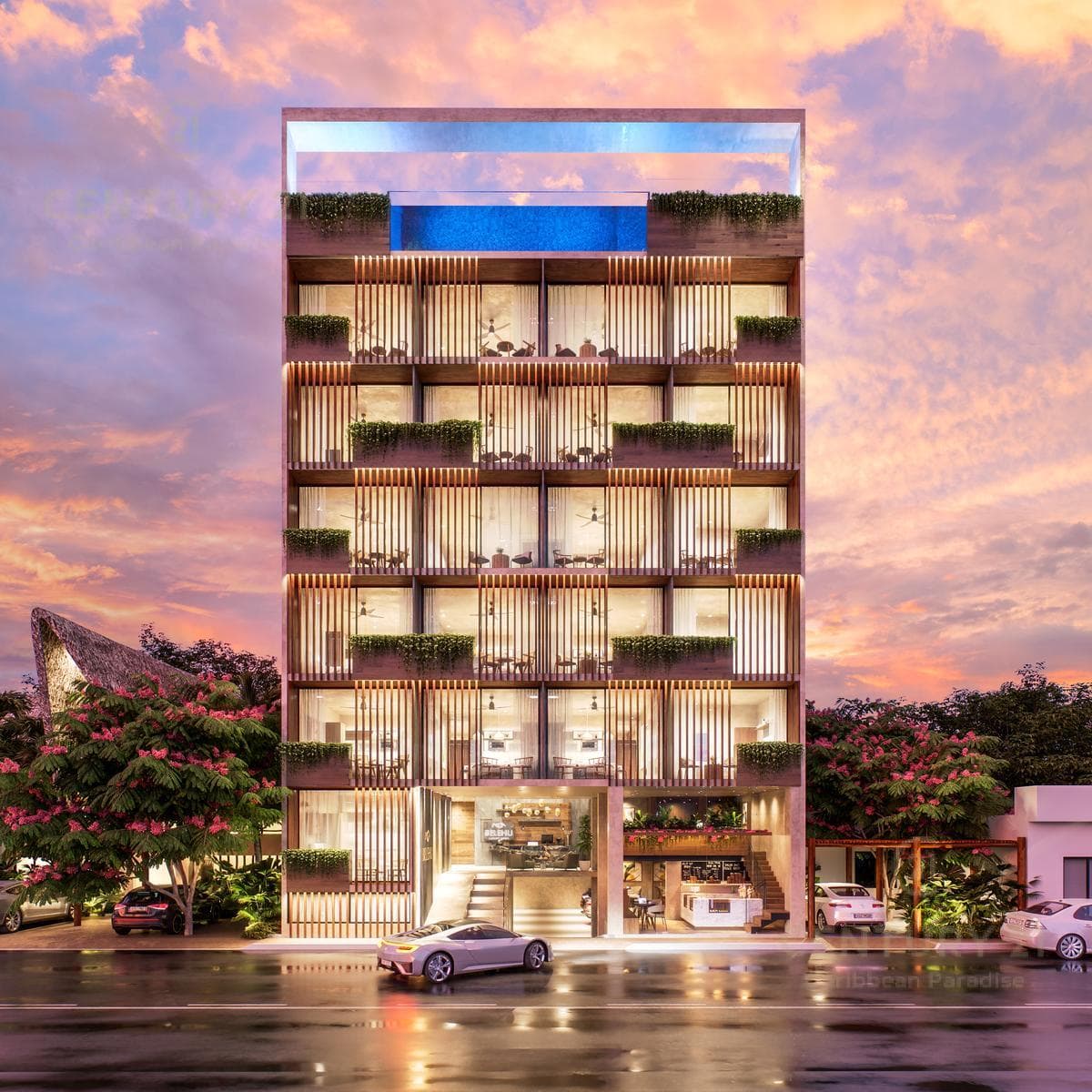 Studio for Sale in a Residential Complex on Calle 4 in Playa del Carmen P4304