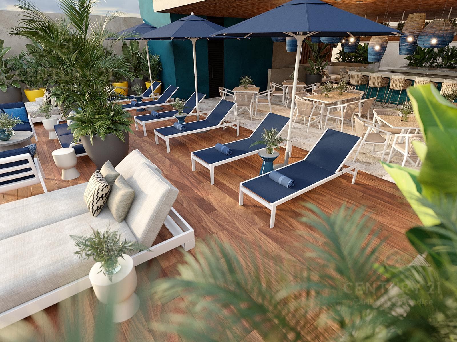1-bedroom apartment with a balcony on Av. 10 Nte. in Playa del Carmen P4305
