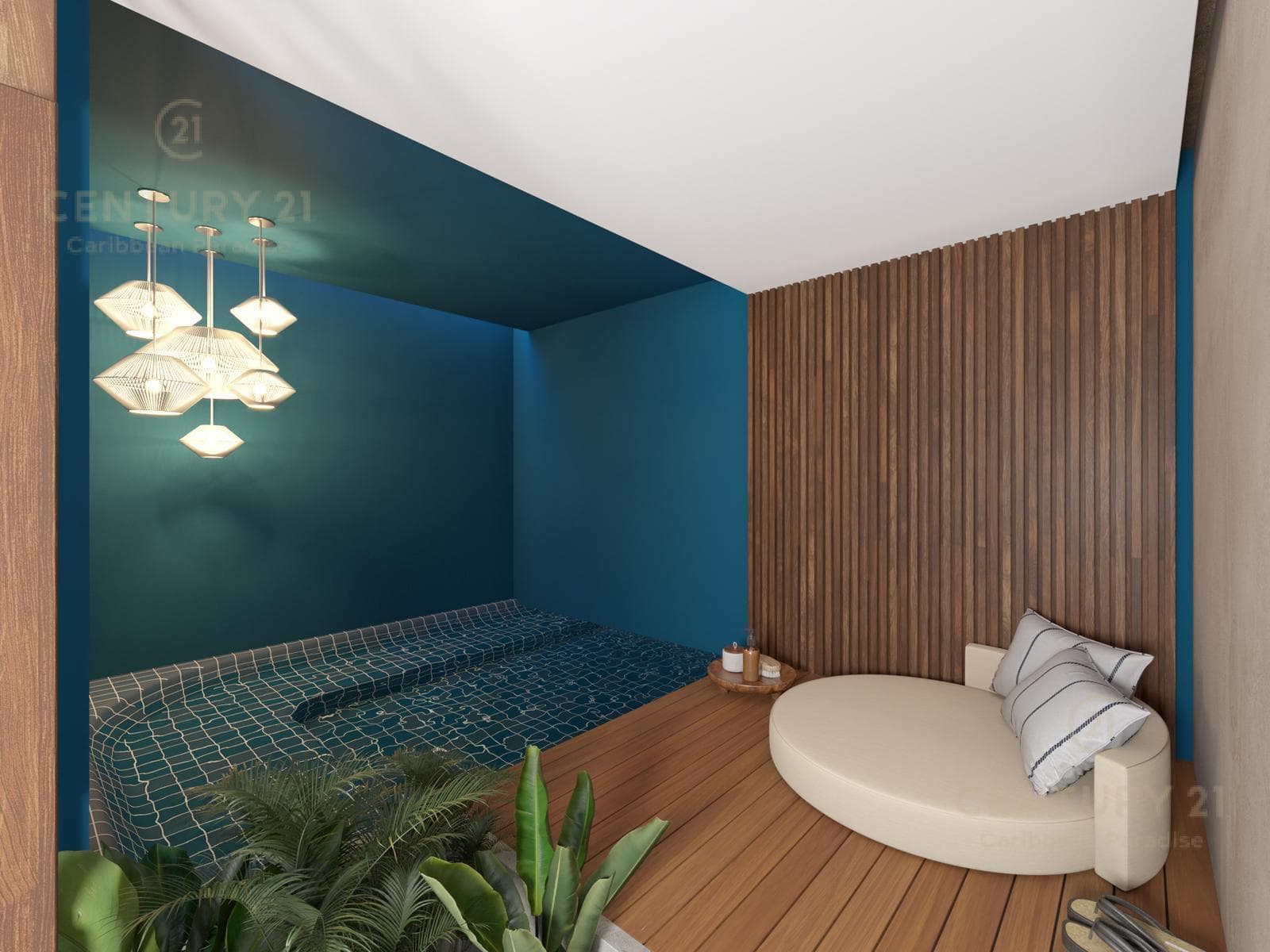 1-bedroom apartment with a balcony on Av. 10 Nte. in Playa del Carmen P4305