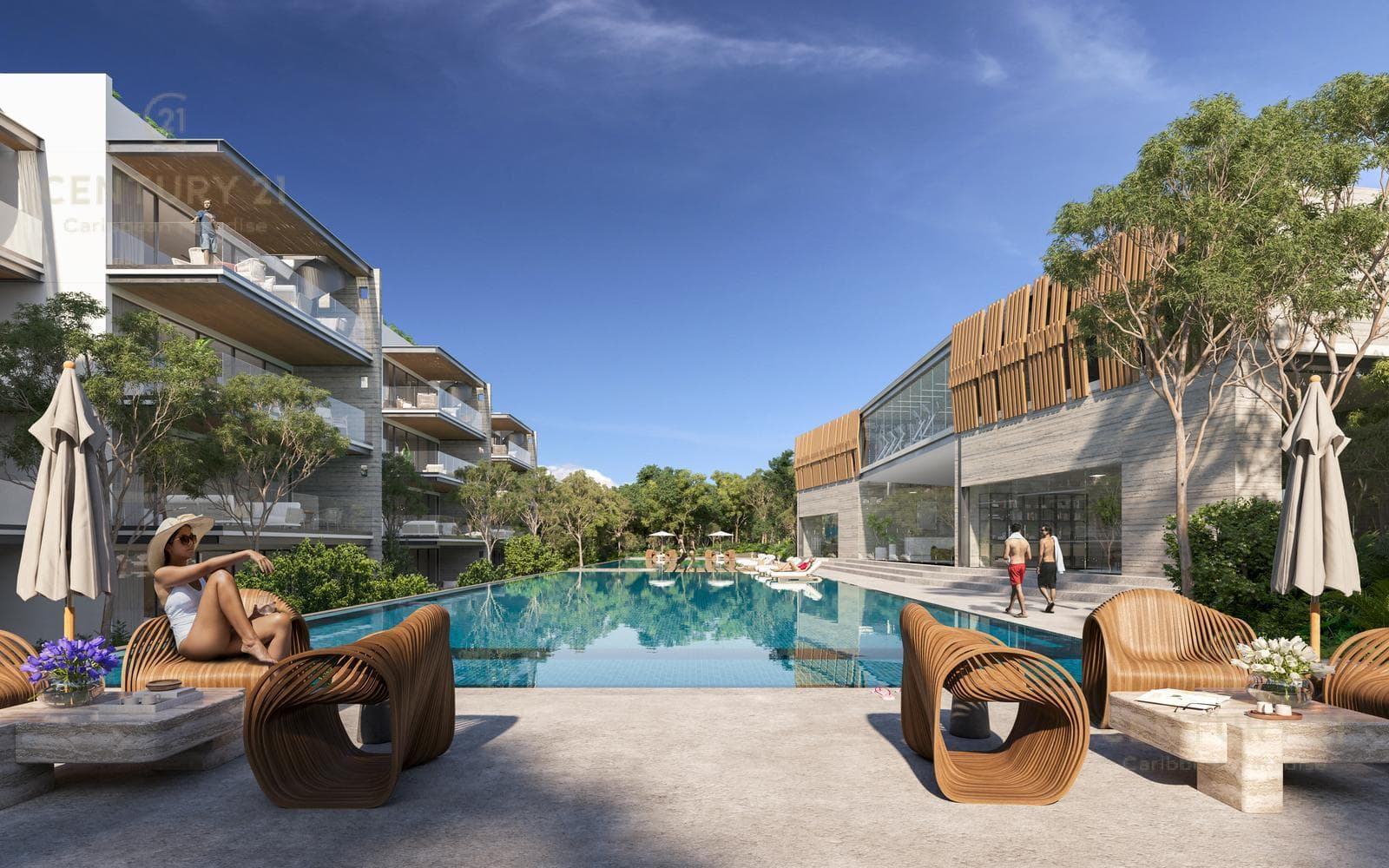 One-Bedroom Apartment in a Residential Complex in Playacar, Playa del Carmen P4307
