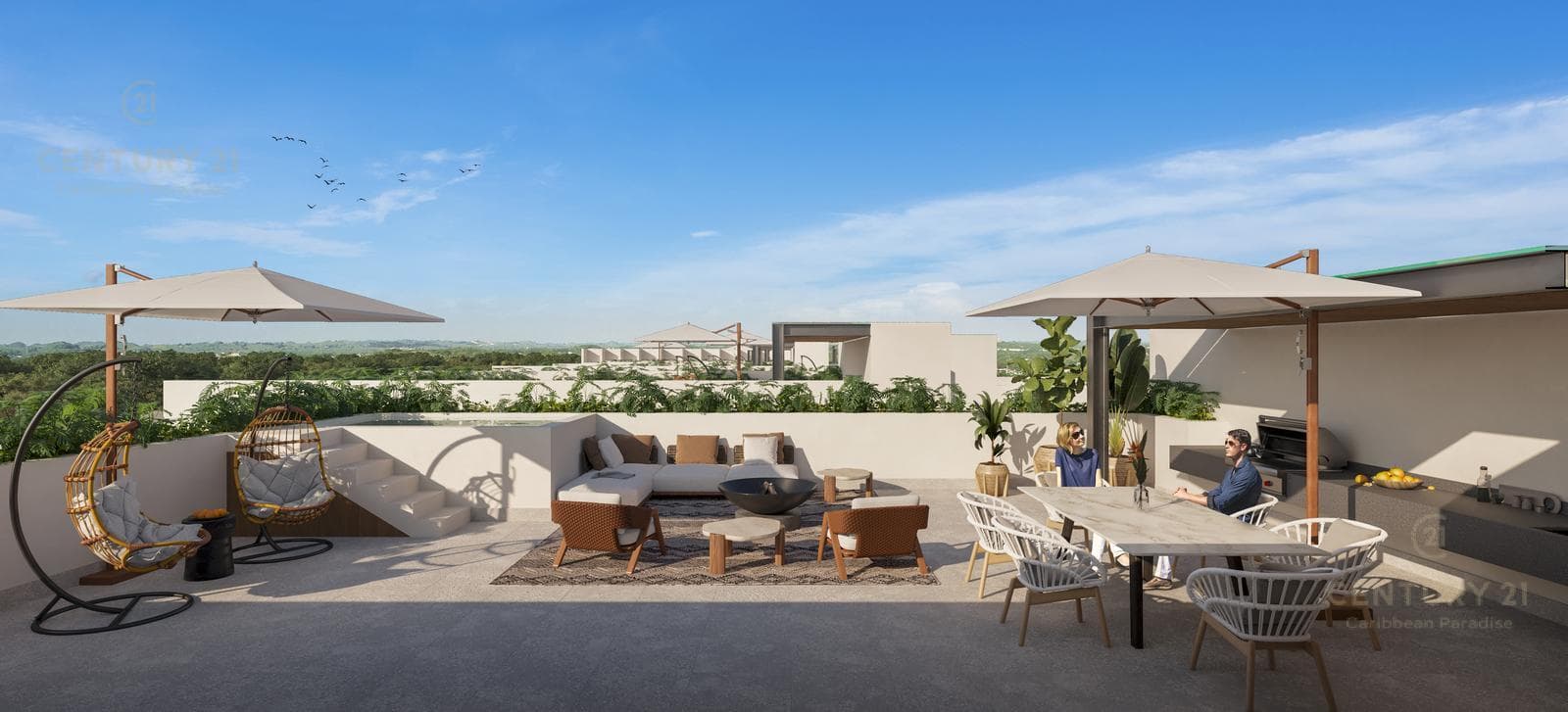 One-Bedroom Apartment in a Residential Complex in Playacar, Playa del Carmen P4307