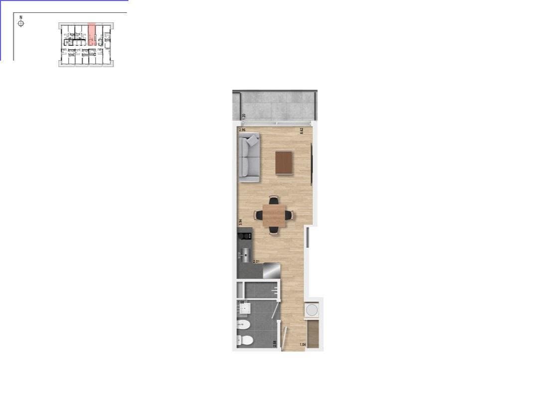 Studio Apartment for Sale in Buceo - 1706
