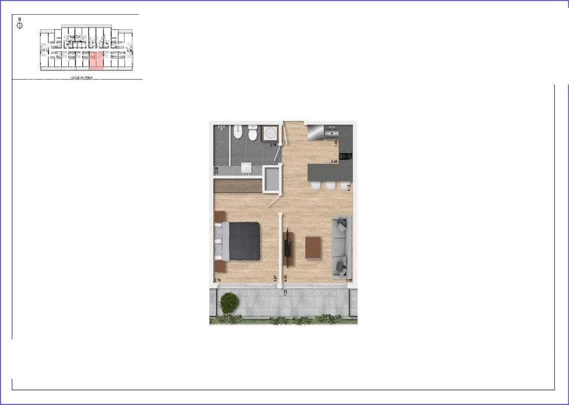 One-bedroom apartment for sale in Buceo - 204
