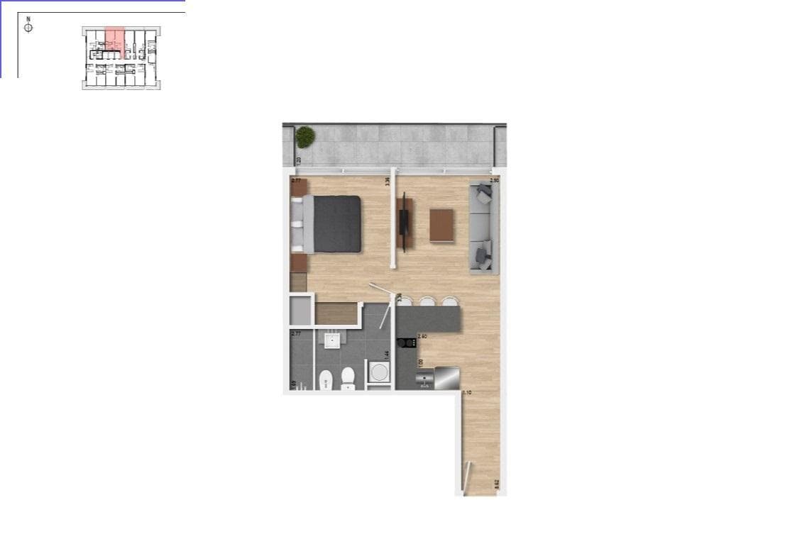 One-Bedroom Apartment for Sale in Buceo - 1007