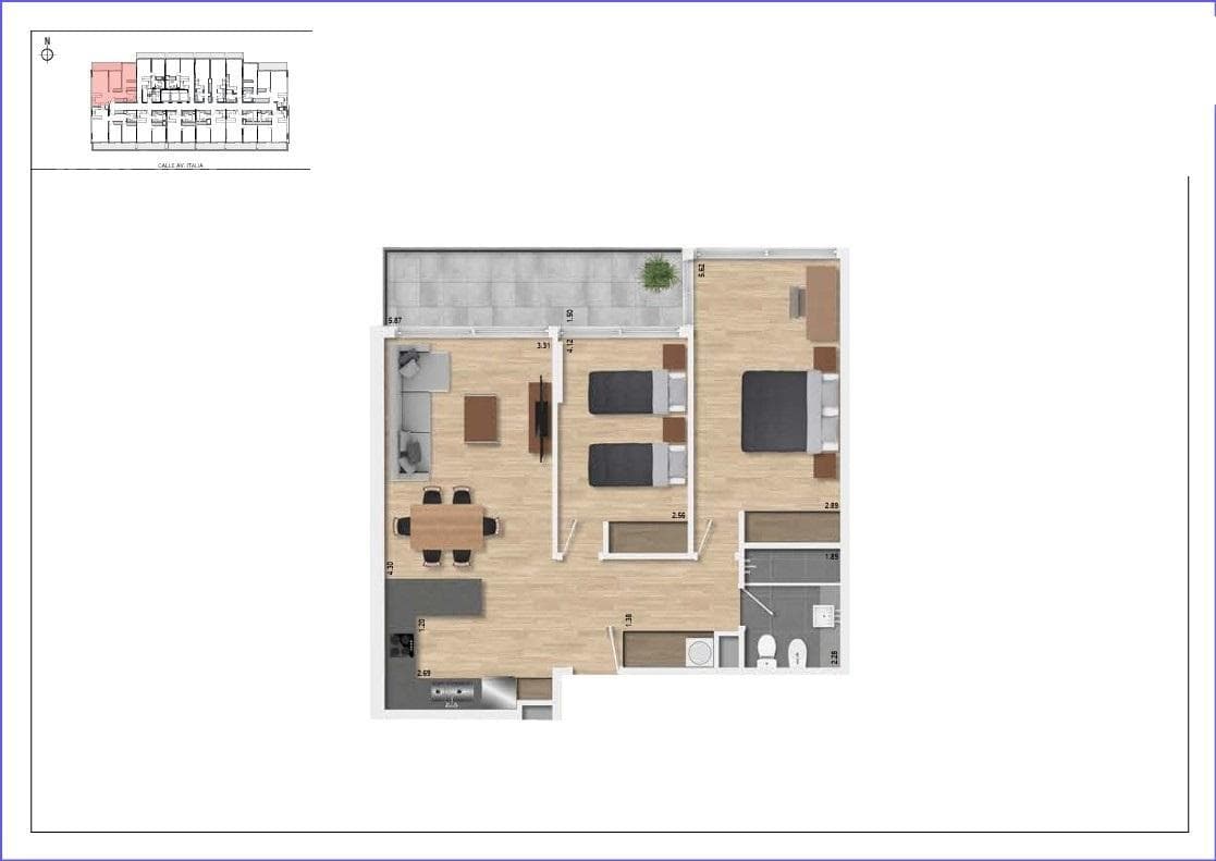 Two-Bedroom Apartment for Sale in Buceo - 513
