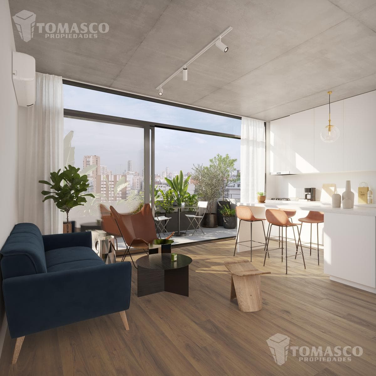 Studio Apartment with Balcony - Palermo