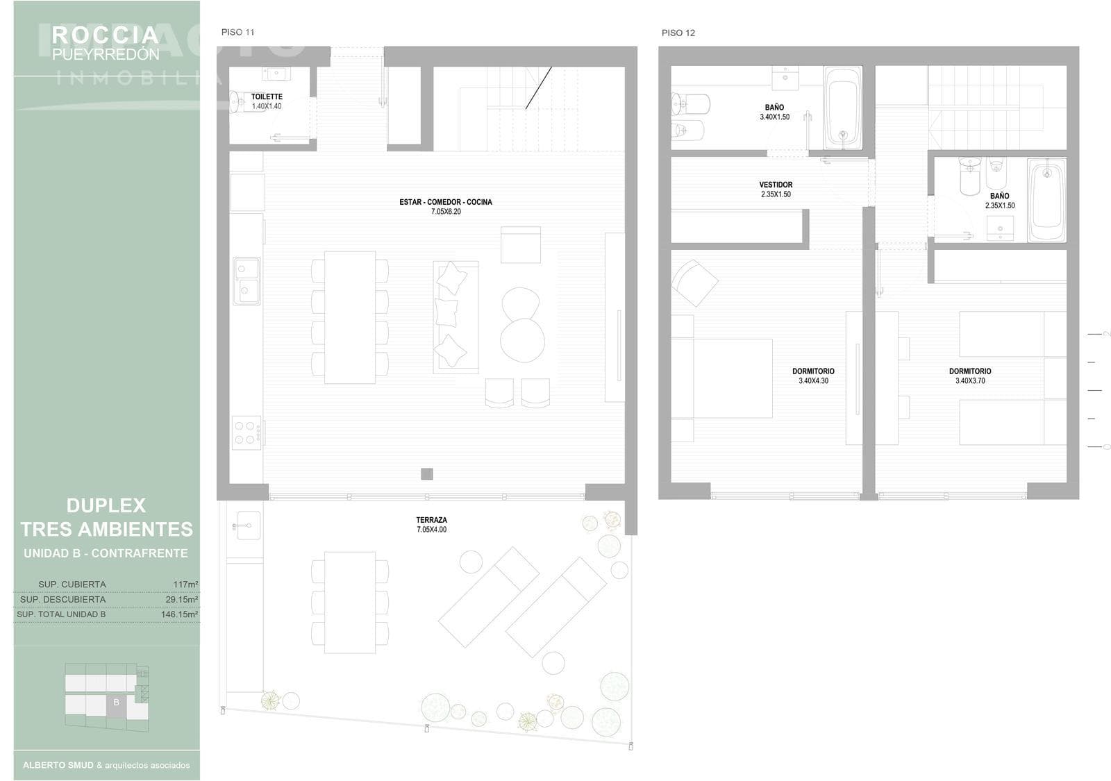 Duplex for Sale with Terrace and Grill in Buenos Aires