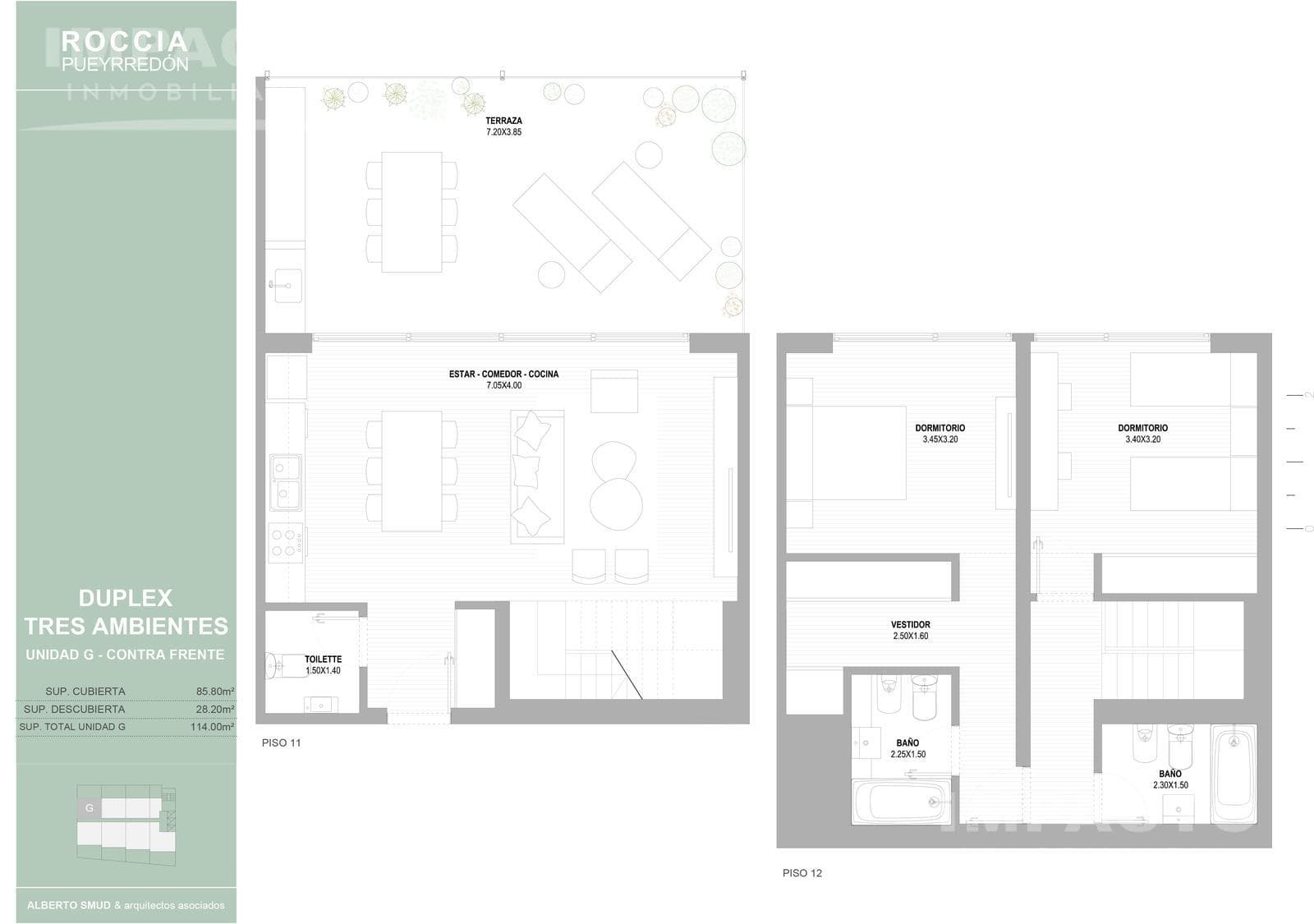 Duplex for Sale with Terrace and Grill in Buenos Aires
