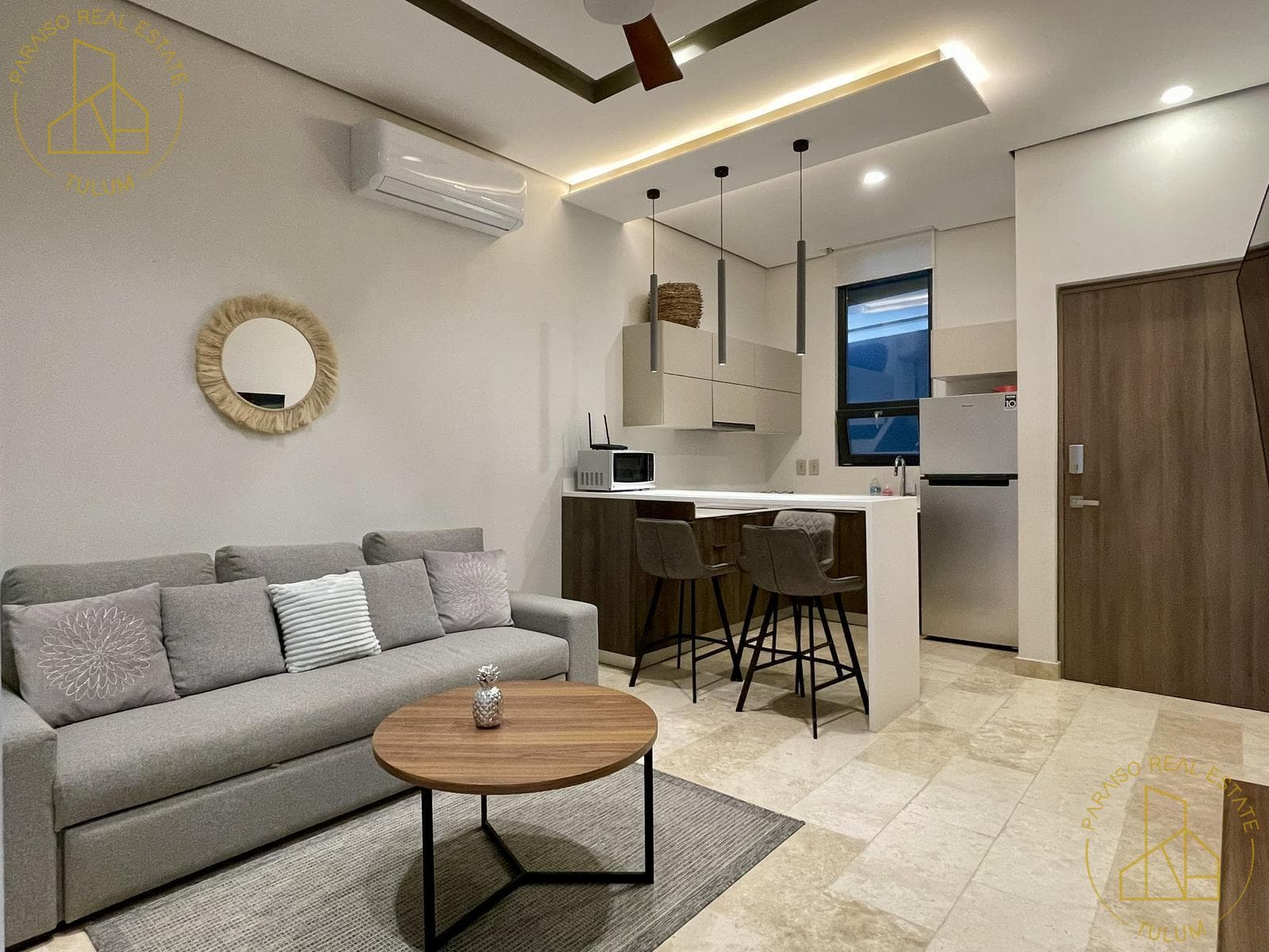 1-Bedroom Apartment in Amira District with a Rooftop View of the Caribbean Sea - B105