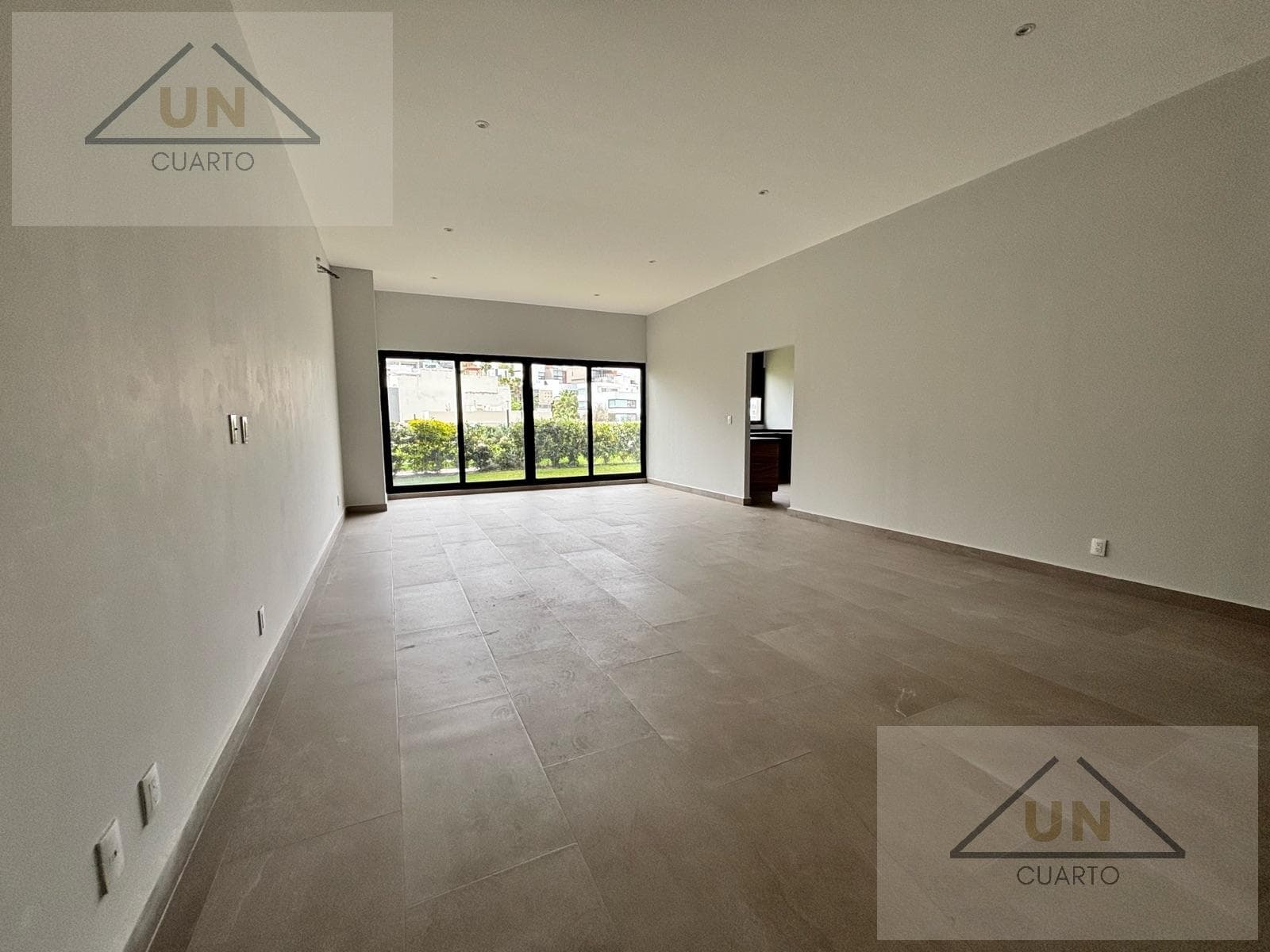 On the ground floor with a private patio
