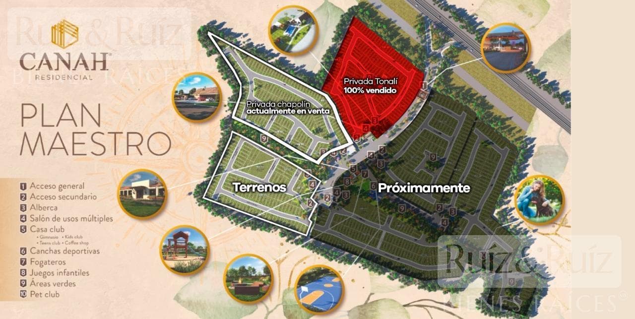 Lot in the Canah Residencial Subdivision, León–Lagos de Moreno Highway.