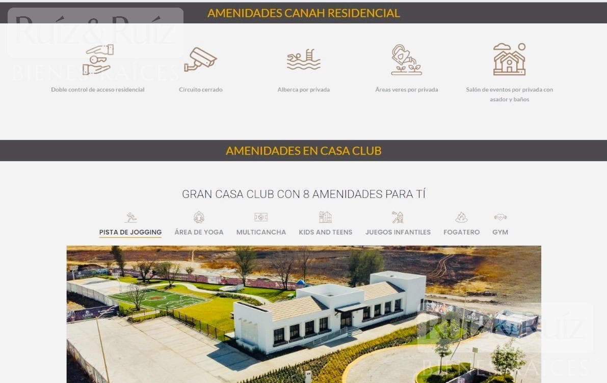 Lot in the Canah Residencial Subdivision, León–Lagos de Moreno Highway.