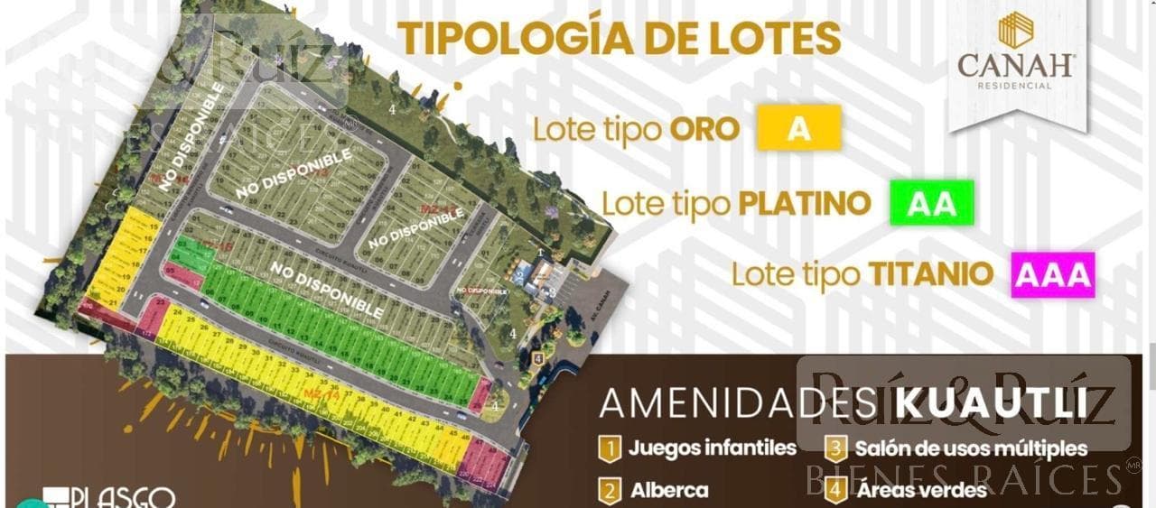 Lot in the Canah Residencial Subdivision, León–Lagos de Moreno Highway.
