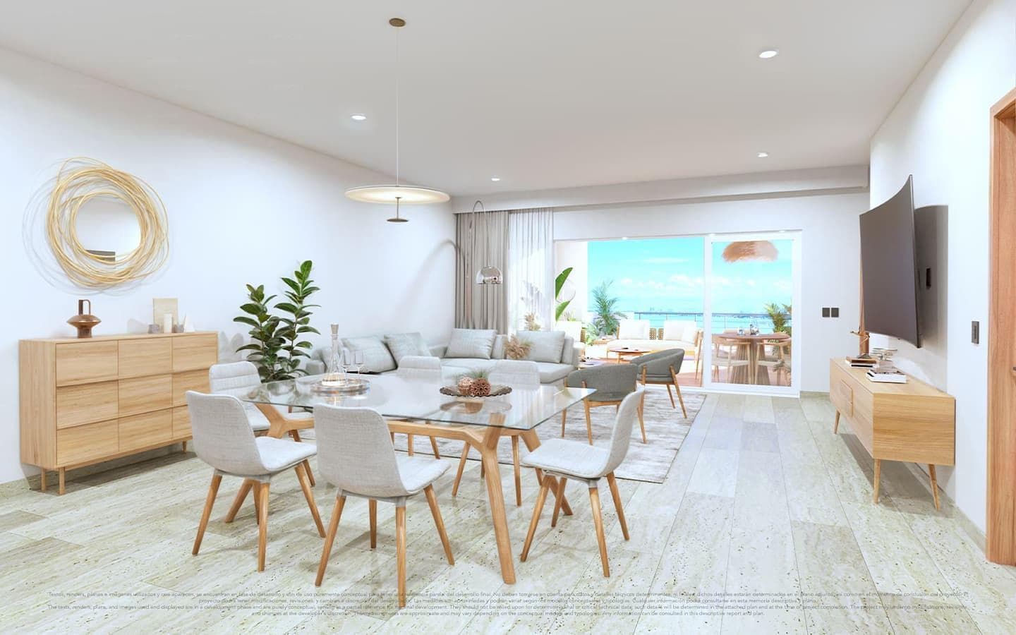 2-bedroom apartment for 4 million pesos in the hotel zone