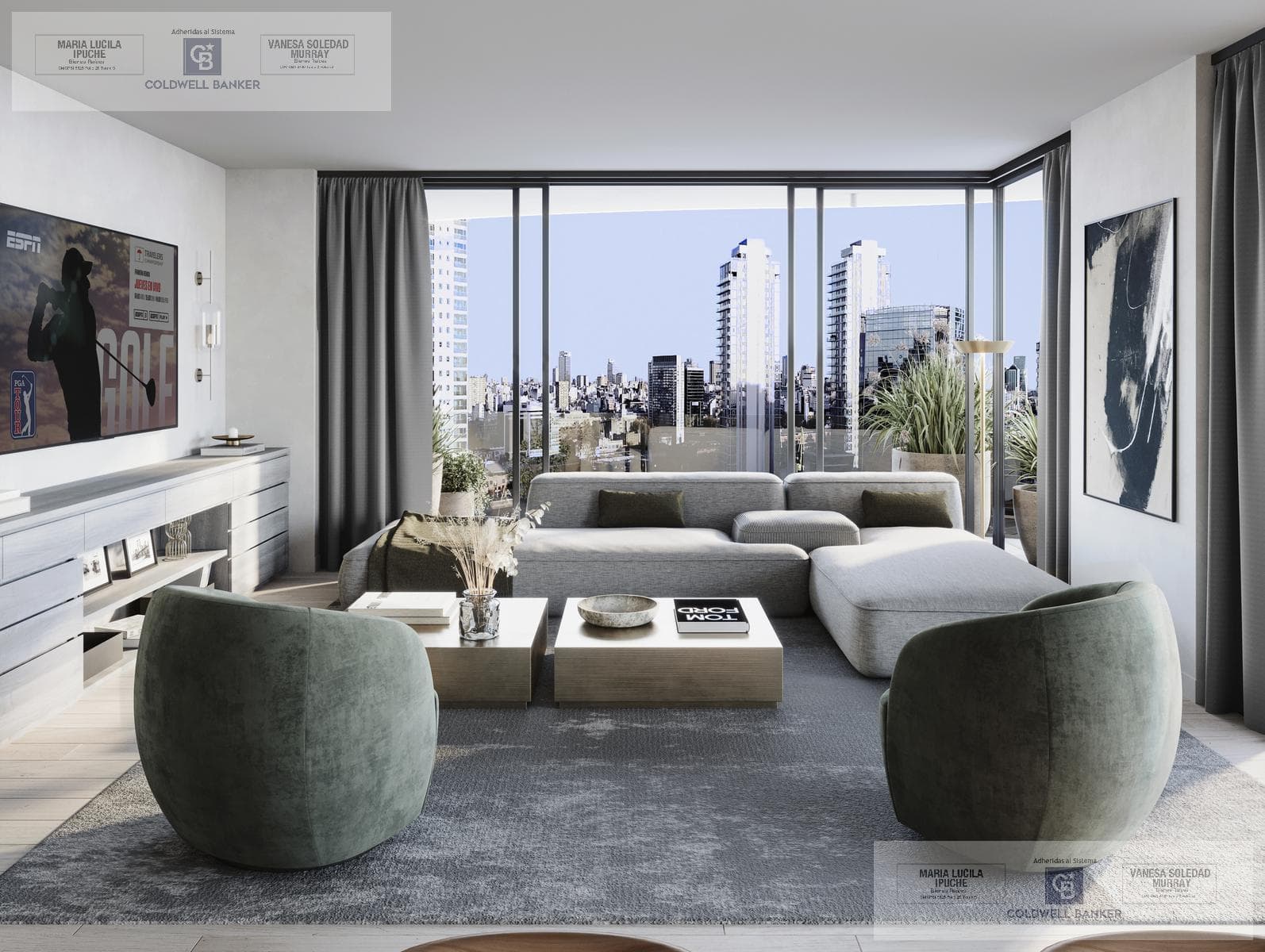 3-room apartment in Puerto Madero