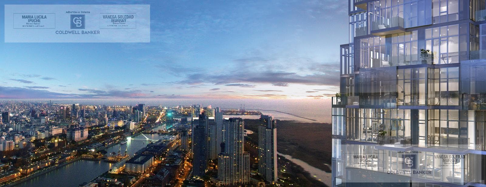 3-Room Apartment in Harbour Tower, Puerto Madero