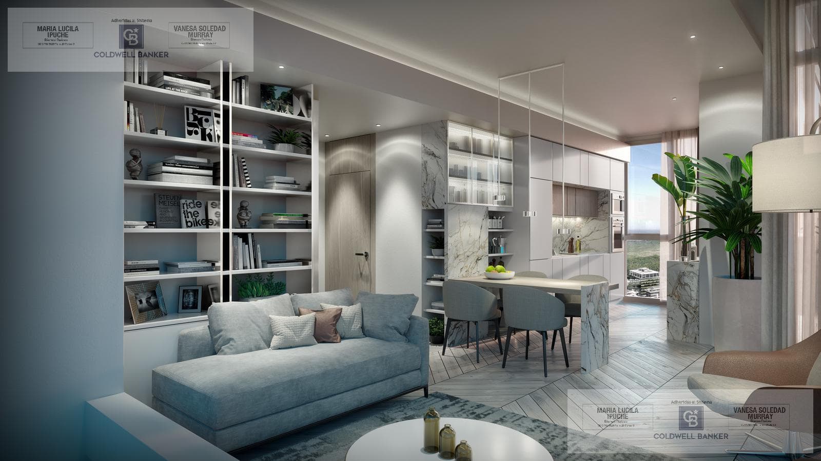 3-Room Apartment in Harbour Tower, Puerto Madero
