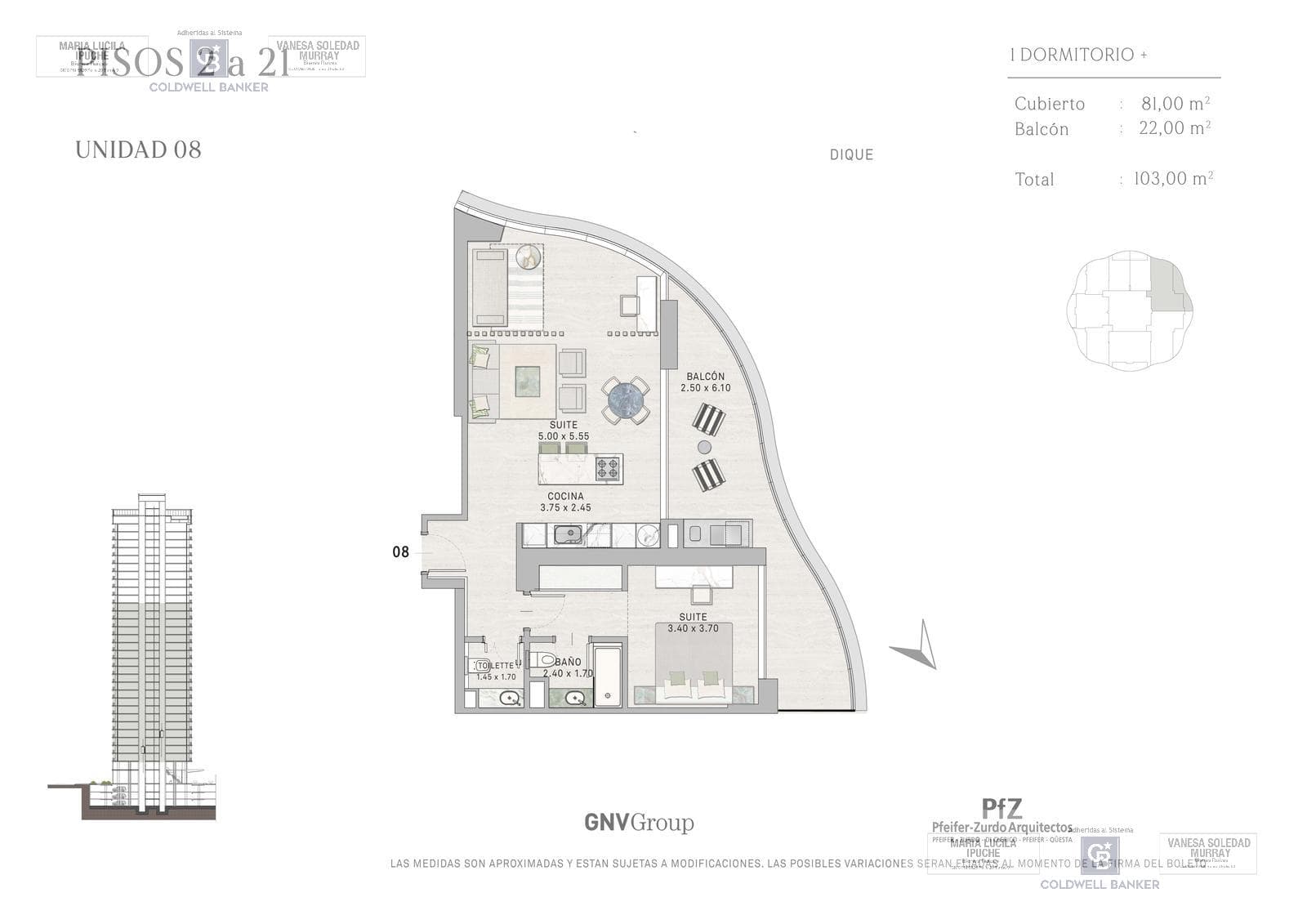 2-room apartment (and more) in Puerto Madero