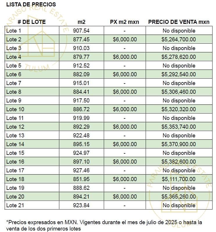 NUEVA TULUM - Premium lots in Soy Tulum with amenities and a secure trust fund