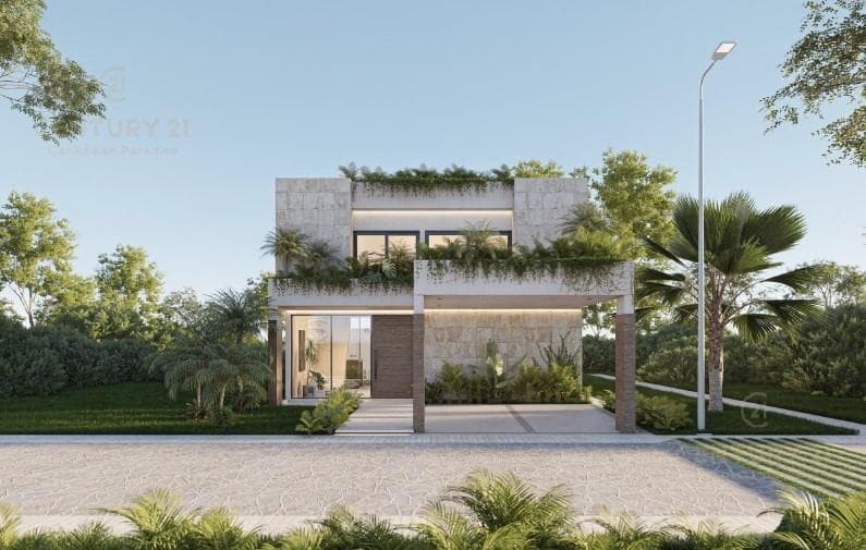 Hermosa casa en preventa en Residencial Senderos Mayakoba en Playa del Carmen P4400