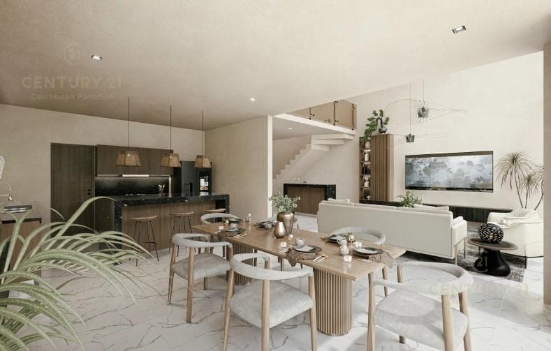 Hermosa casa en preventa en Residencial Senderos Mayakoba en Playa del Carmen P4400