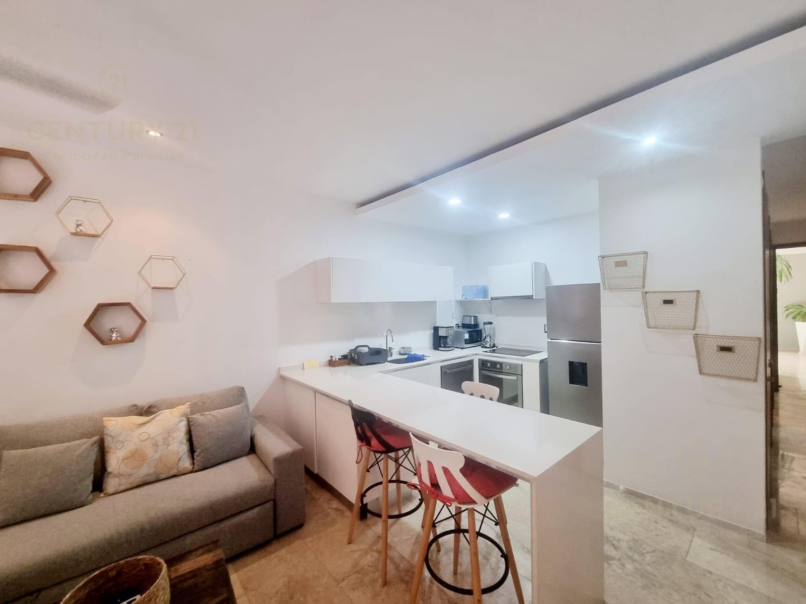 Depto en renta PB 1 rec amueblado Menesse on the Beach P43