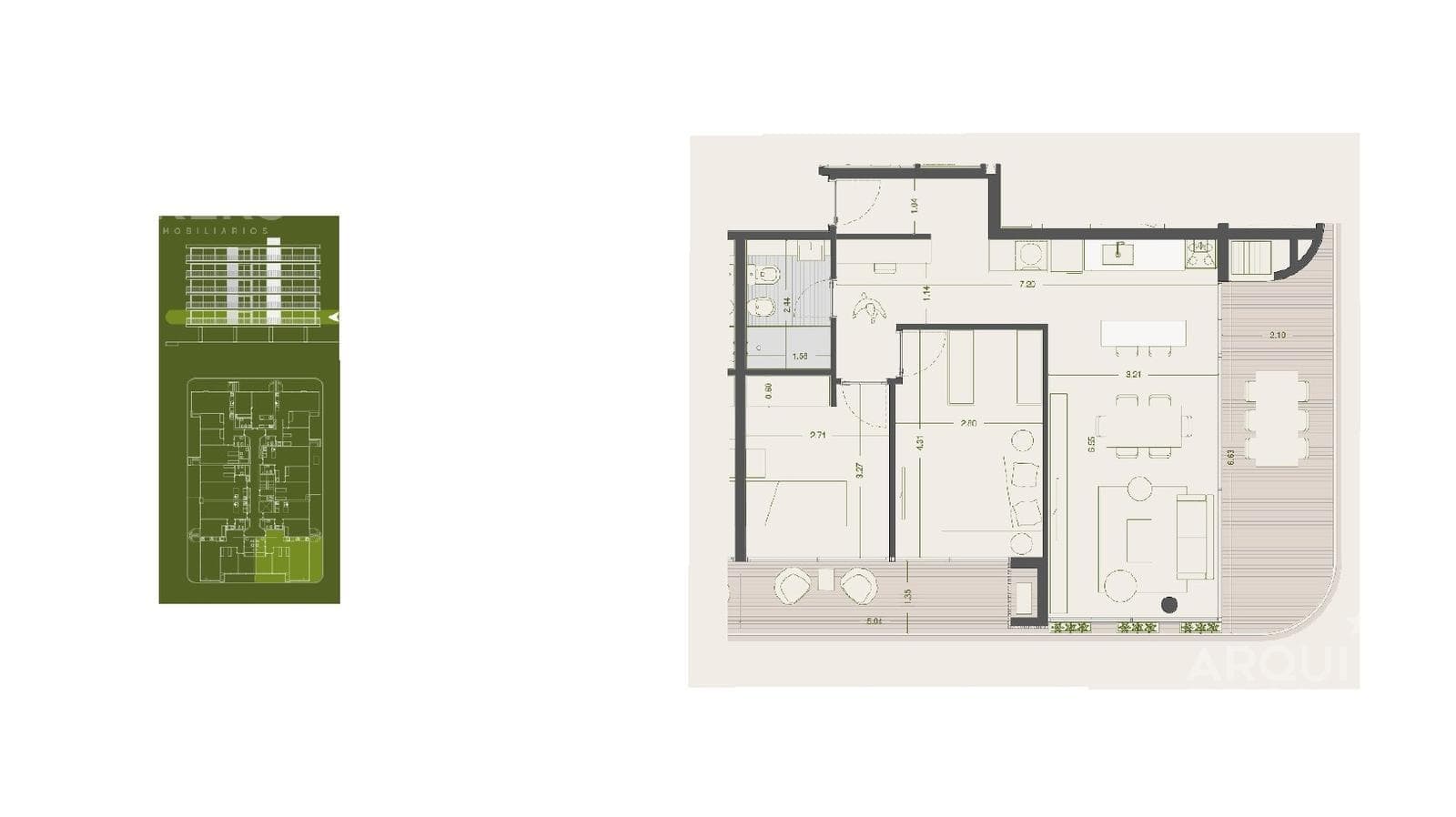 Two-bedroom apartment for sale in Ciudad de la Costa