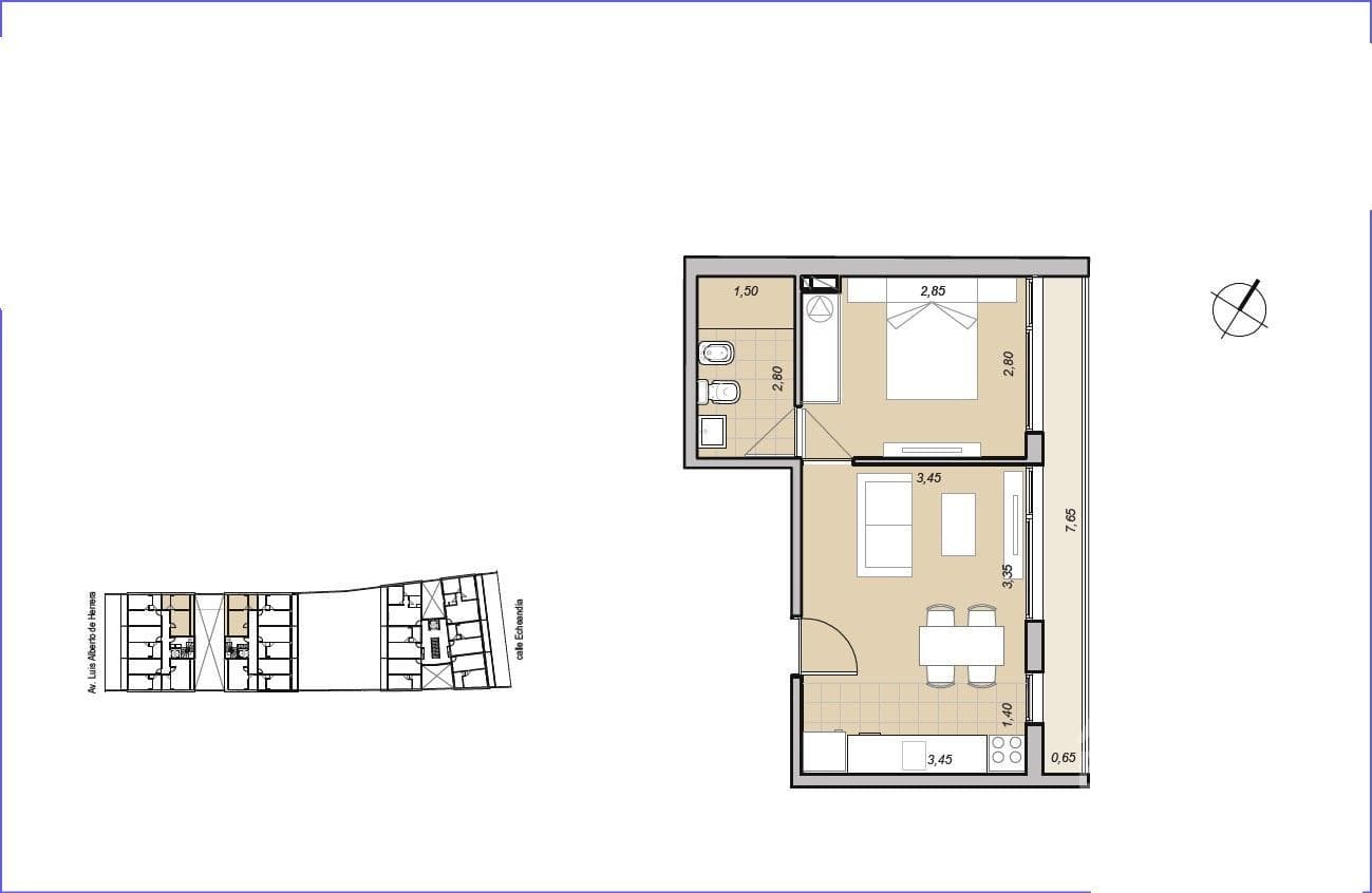 One-Bedroom Apartment for Sale in La Blanqueada - 705B