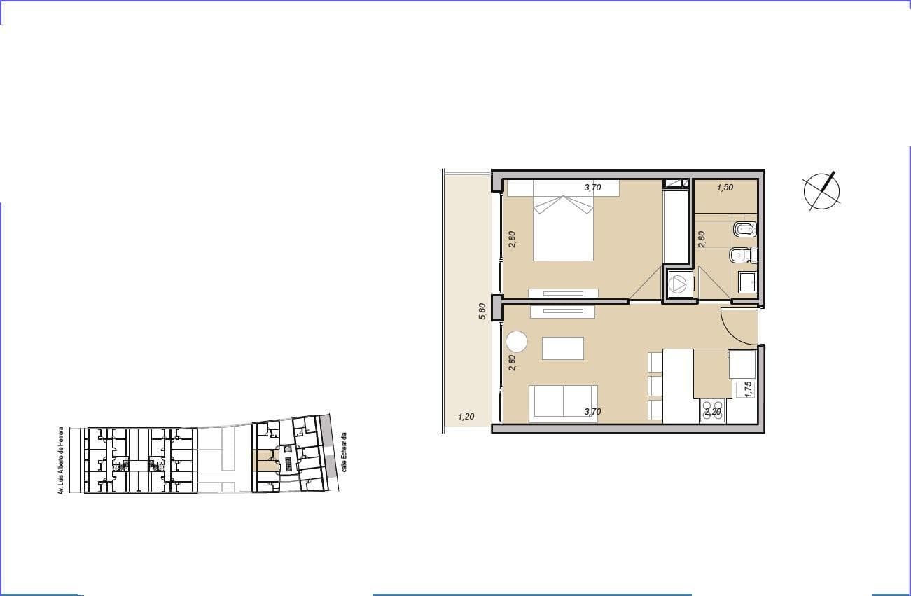One-Bedroom Apartment for Sale in La Blanqueada - 202C
