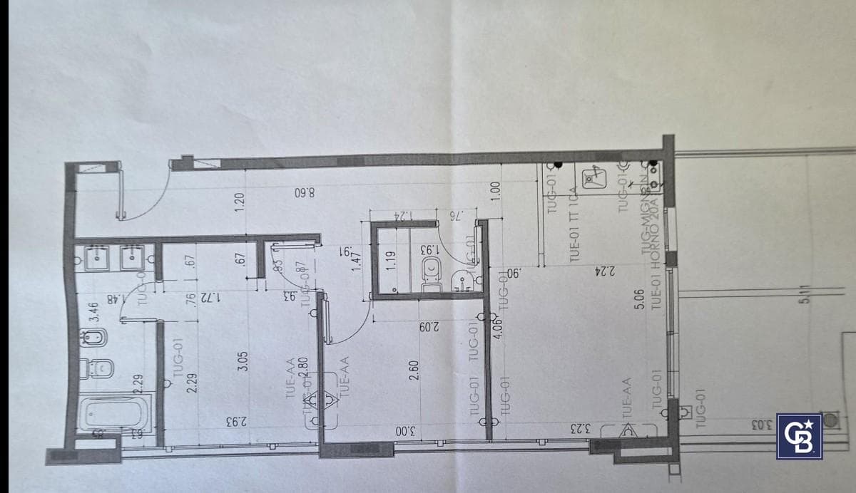 2-room apartment for sale (under construction) with a garage in Pueblo Caamaño, Pilar
