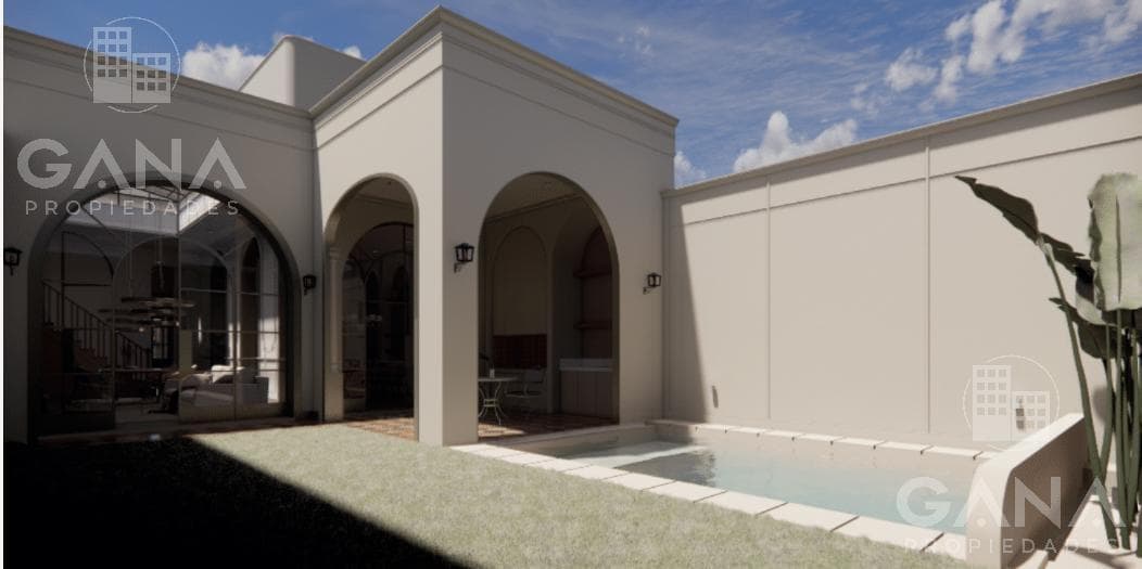 3-bedroom house for sale in the heart of the Abasto neighborhood. Barbecue area, pool, and patio