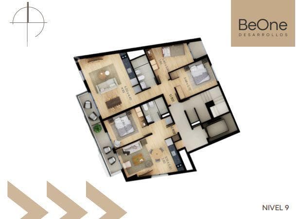 Two-Bedroom Apartment for Sale in La Blanqueada - 901