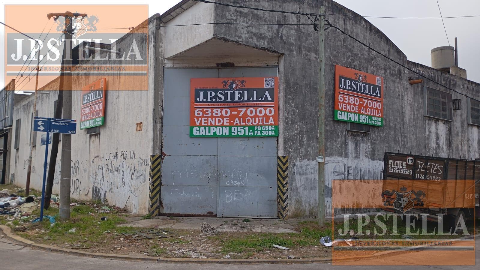 Galpón Industrial 951 m² de Losa y Parabólico - Entre piso - A refaccionar - San Justo