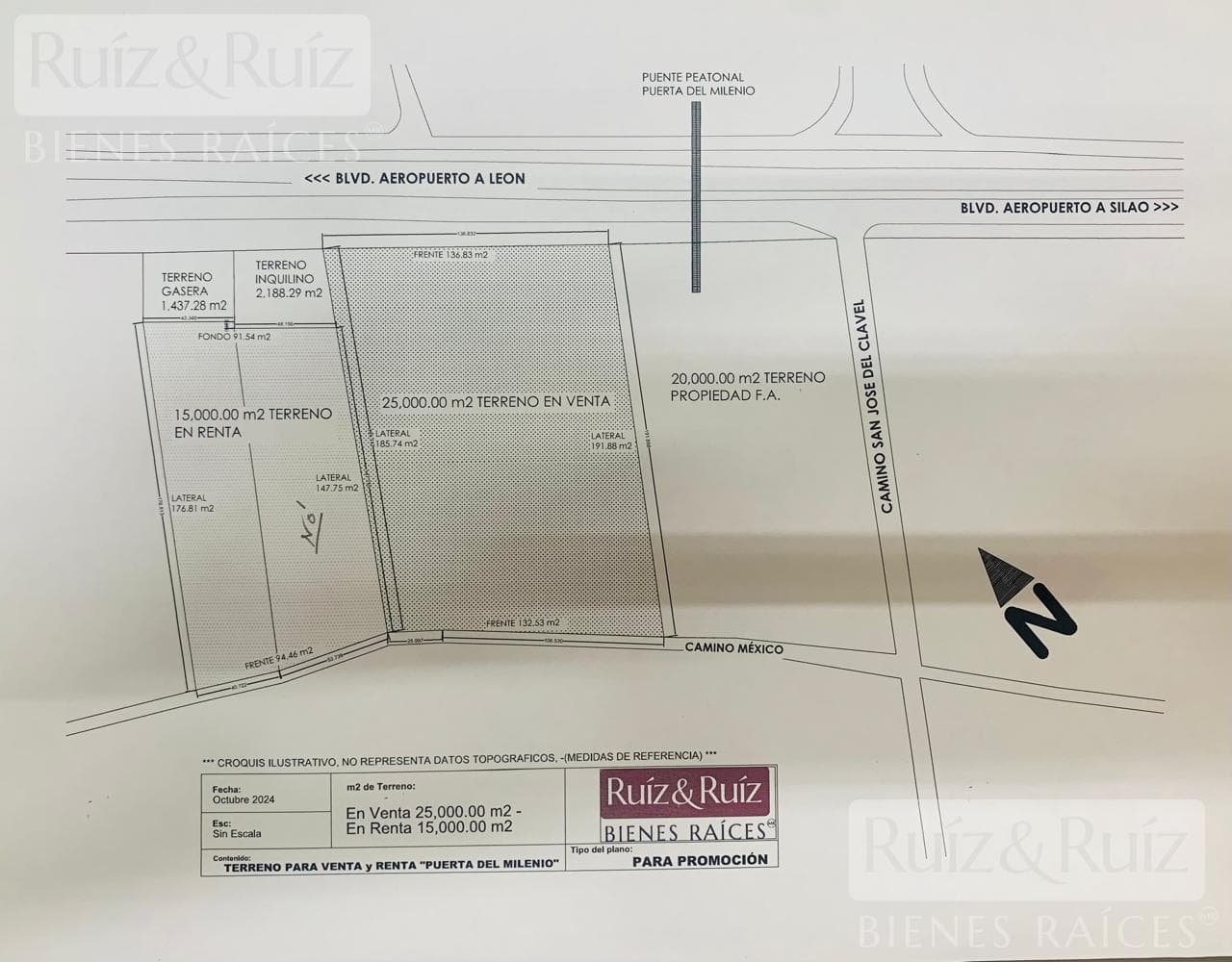 Lot in Puerta Milenio, on Aeropuerto Boulevard.