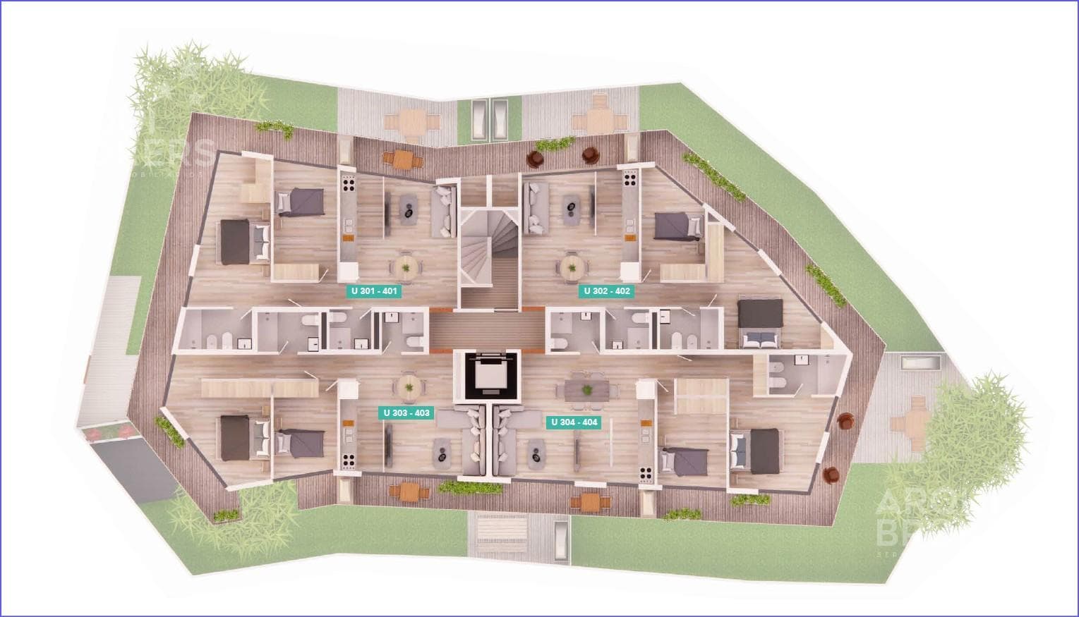 Two-bedroom apartment for sale in Parque Rodó - 304