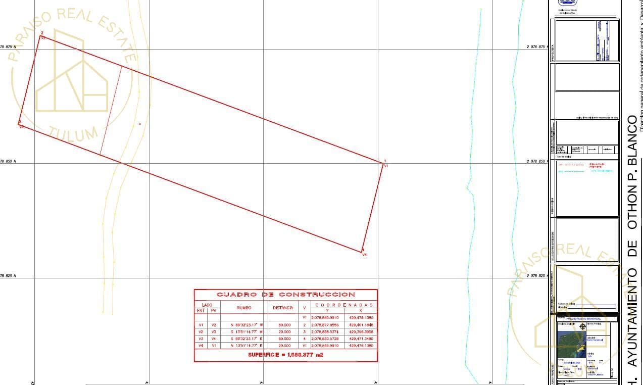El Paisaje Beach 20x80 - Oceanfront Lots in Mahahual – Near the Lighthouse