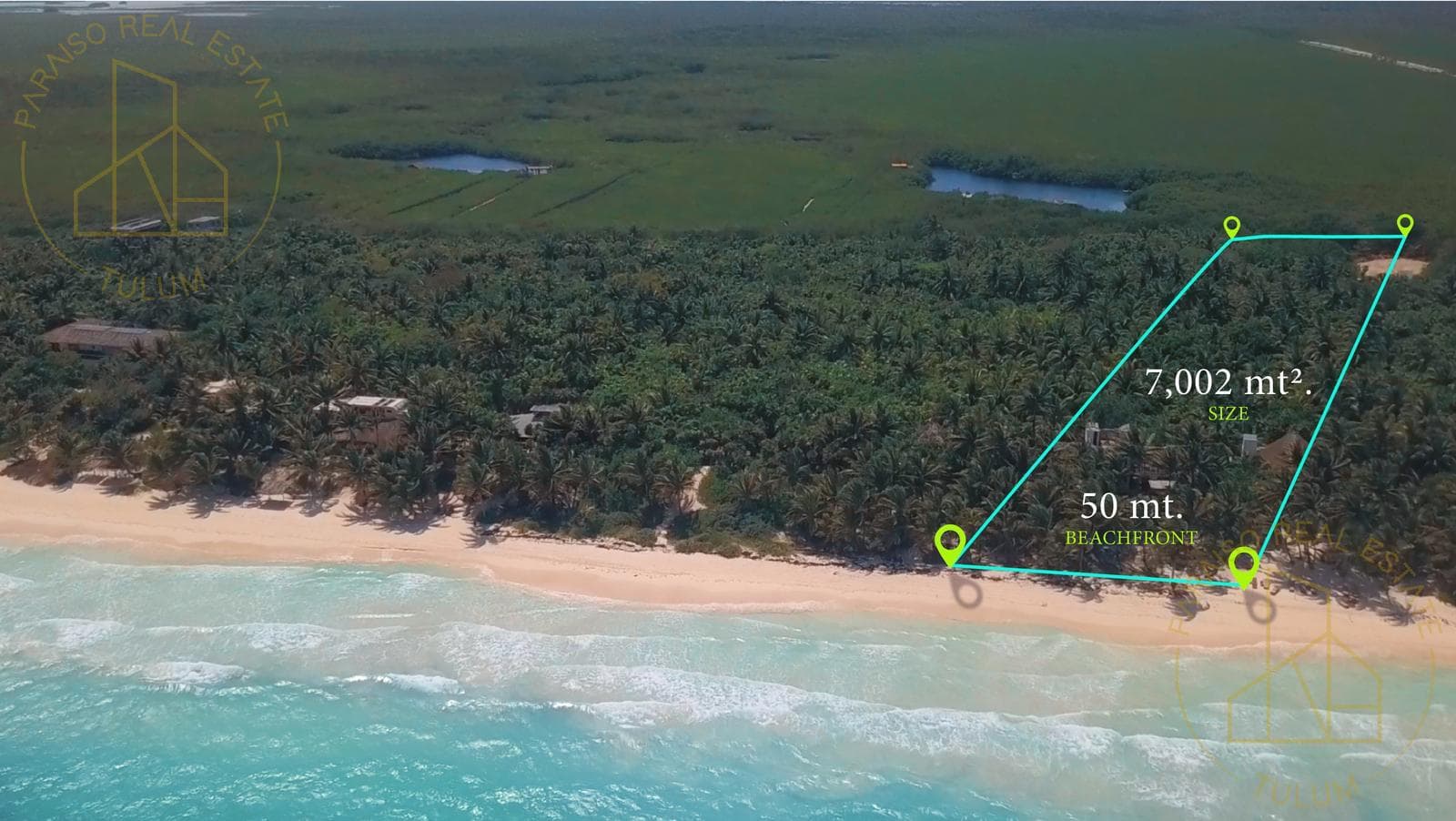 7,000 m² - Your New Paradise in the Caribbean - 50 meters of beachfront
