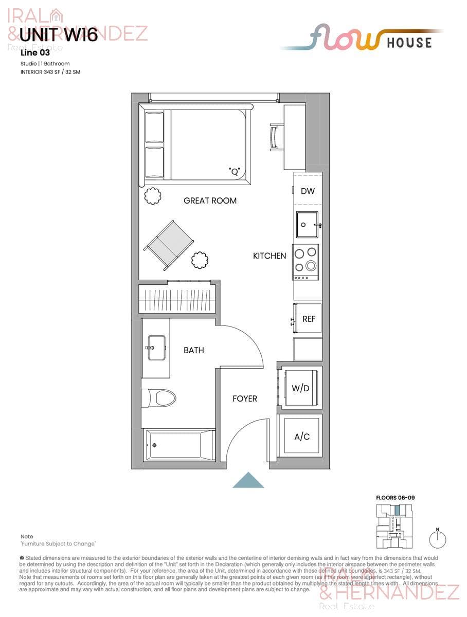 ONE-ROOM STUDIO FOR SALE - FLOW HOUSE - DOWNTOWN MIAMI