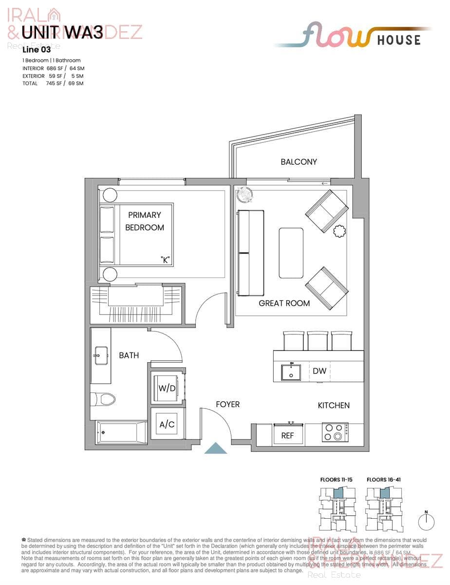 1-BEDROOM APARTMENT FOR SALE - FLOW HOUSE - DOWNTOWN MIAMI