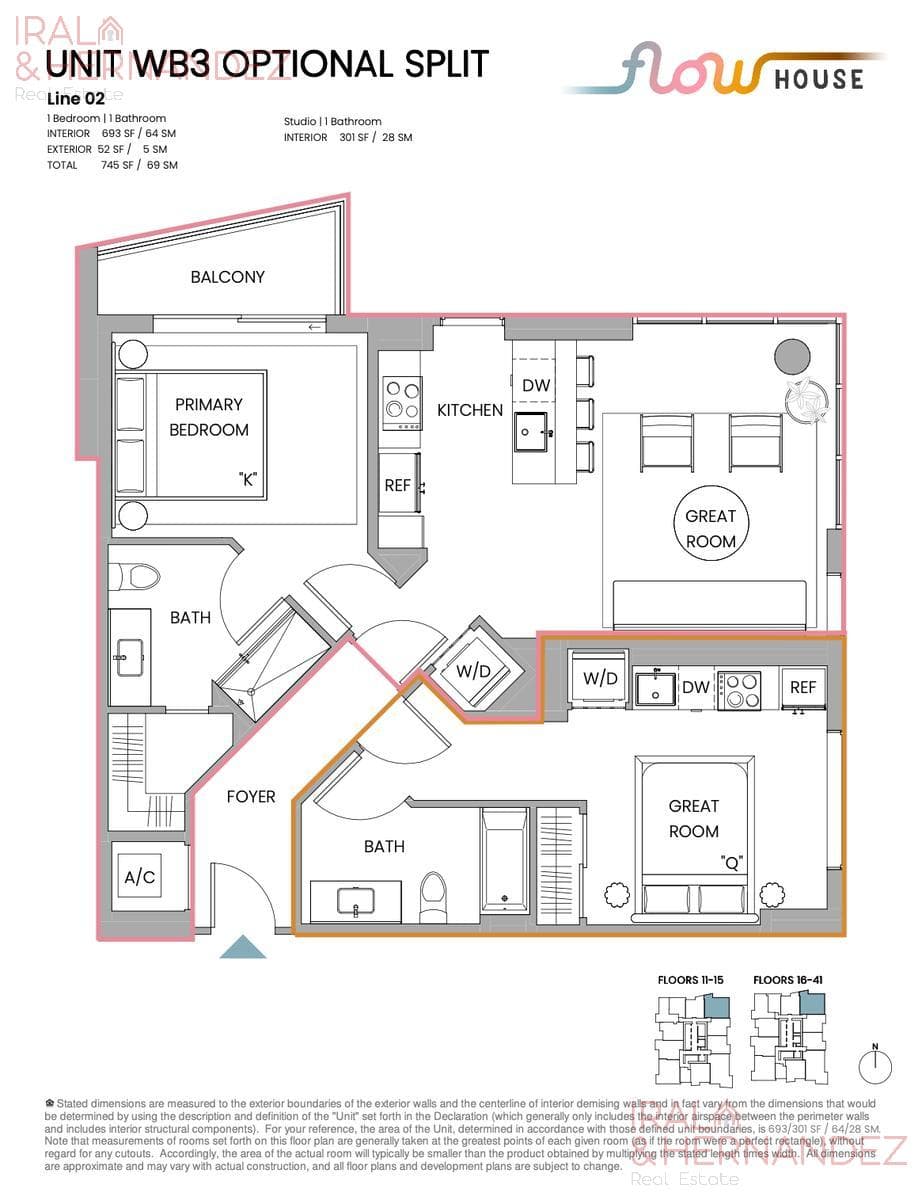 2-BEDROOM APARTMENT FOR SALE IN FLOW HOUSE - DOWNTOWN MIAMI