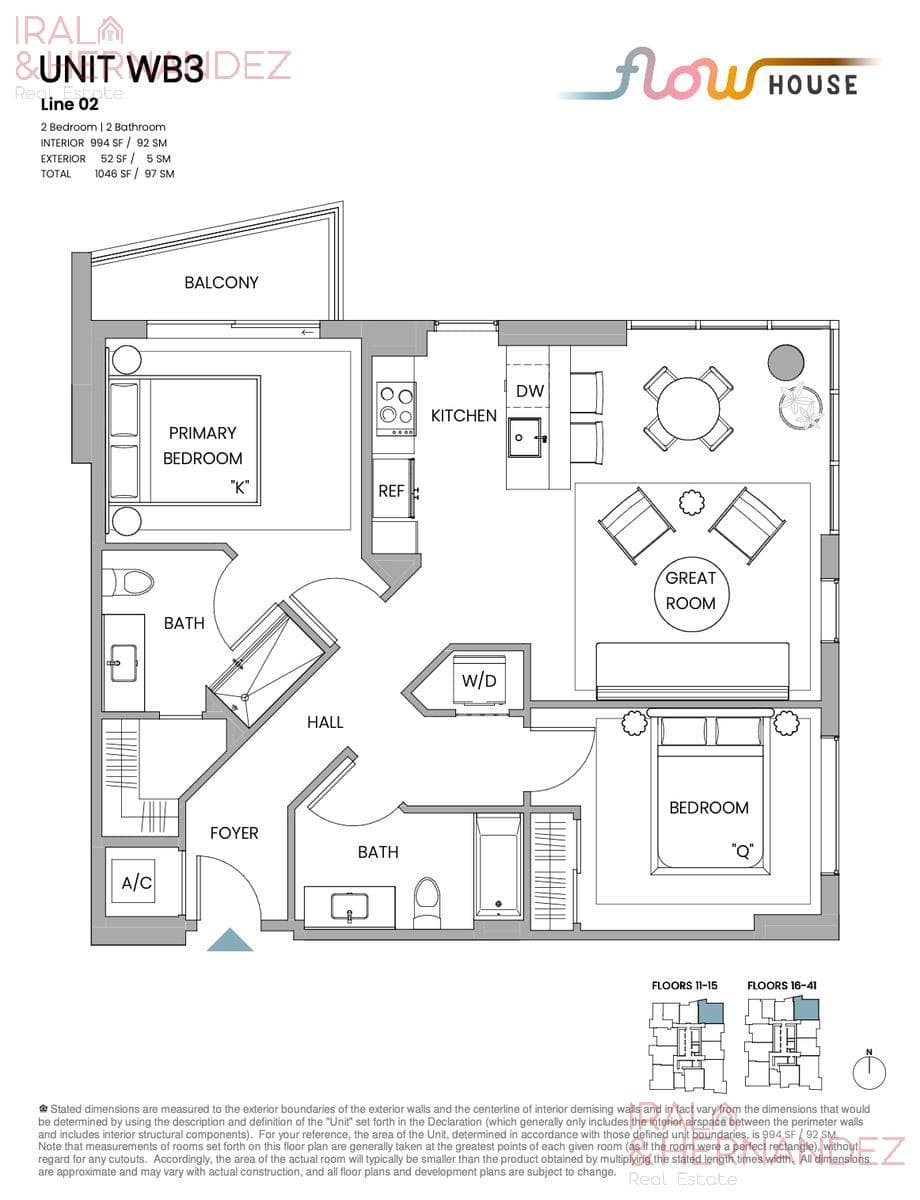 2-BEDROOM APARTMENT FOR SALE IN FLOW HOUSE - DOWNTOWN MIAMI