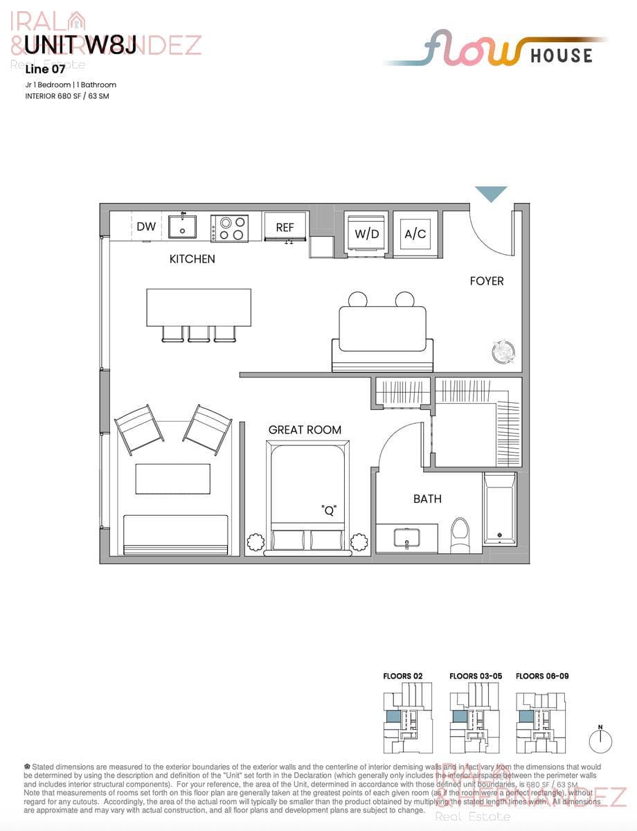 1-BEDROOM APARTMENT FOR SALE - FLOW HOUSE - DOWNTOWN MIAMI