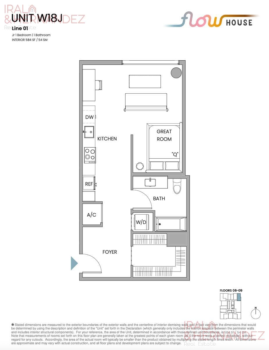 1-BEDROOM APARTMENT FOR SALE - FLOW HOUSE - DOWNTOWN MIAMI